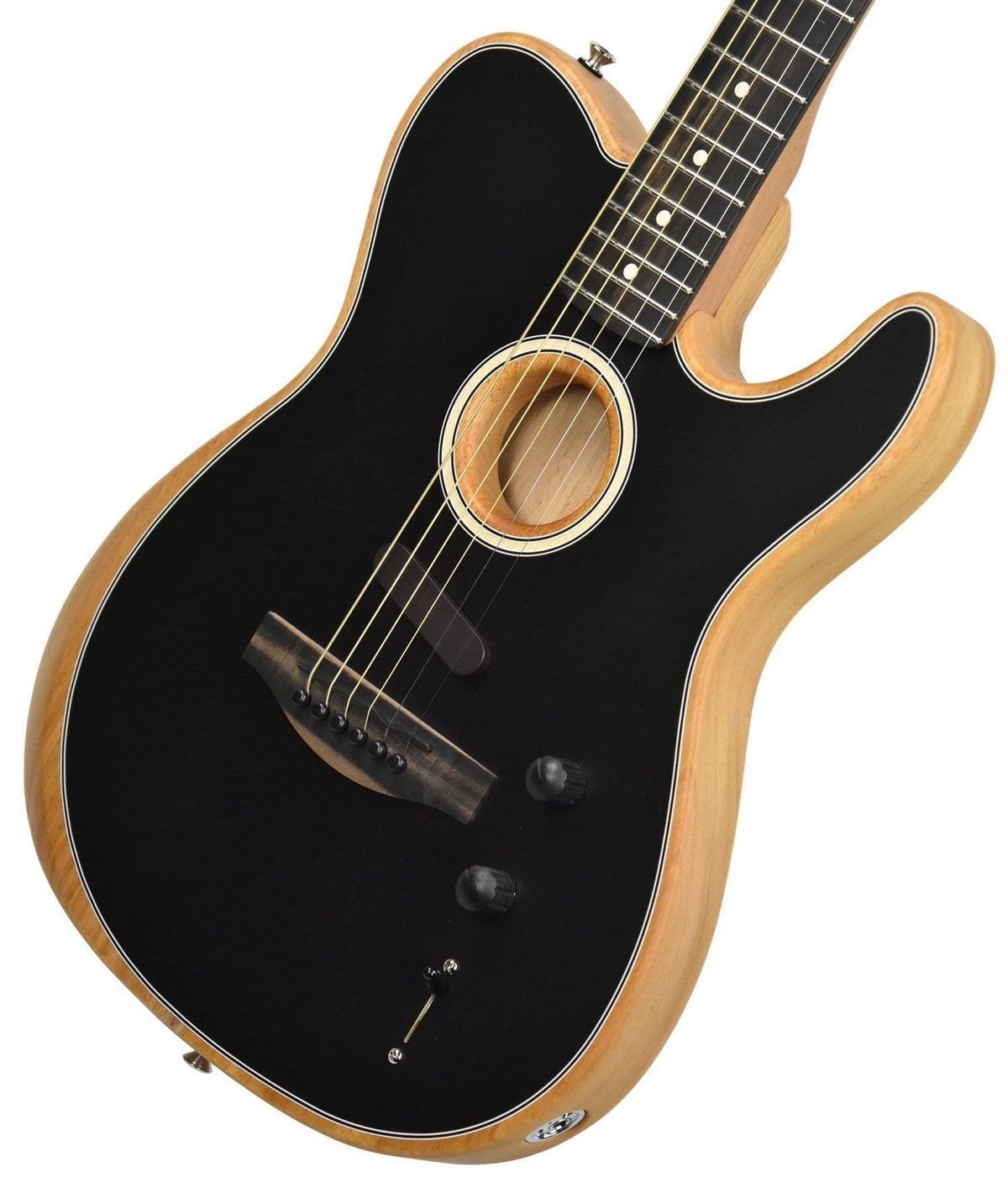 Fender Acoustasonic Telecaster in Black with Gigbag US191202