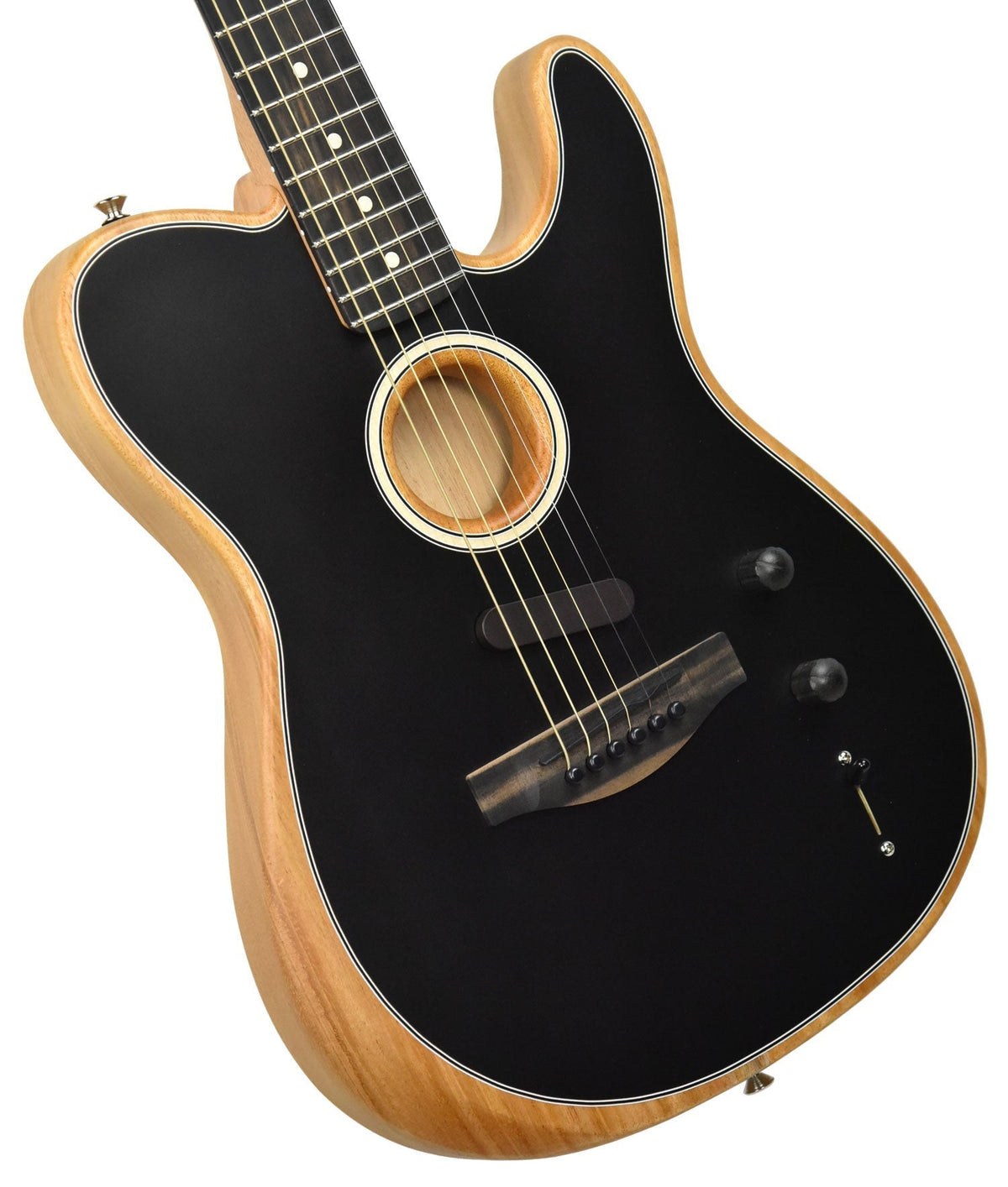 Fender Acoustasonic Telecaster in Black with Gigbag US191202