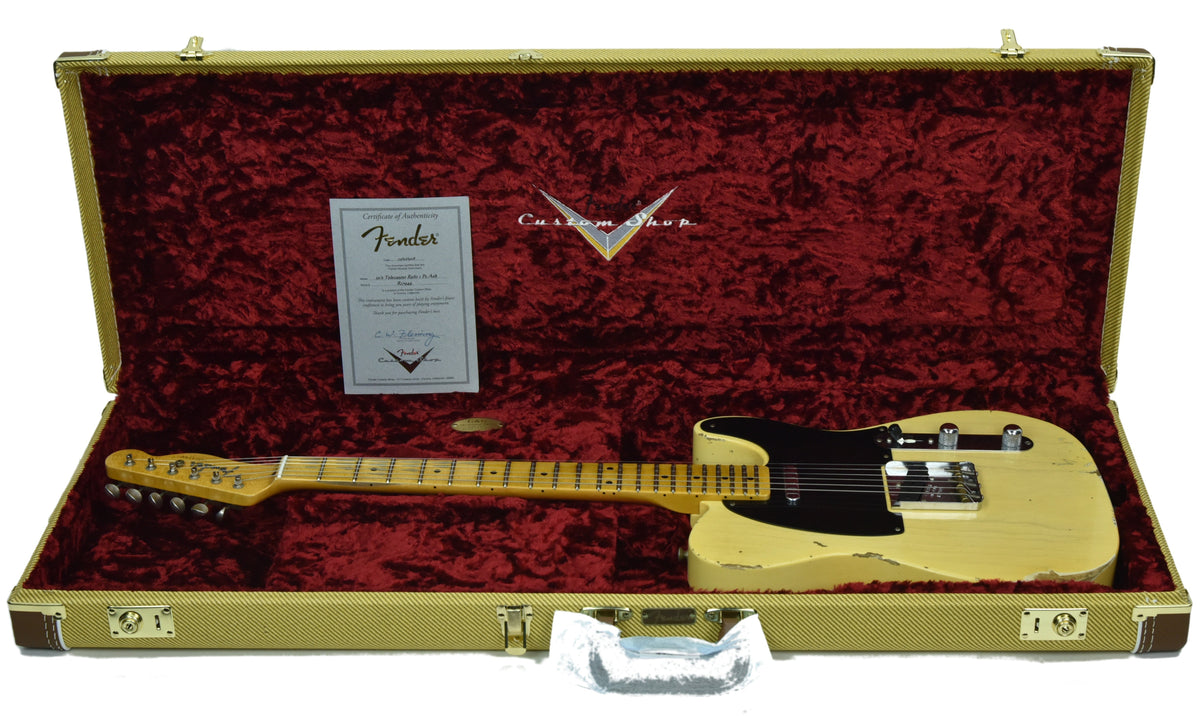 Used Fender Custom Shop 1 Piece Ash 50's Telecaster Relic R17949