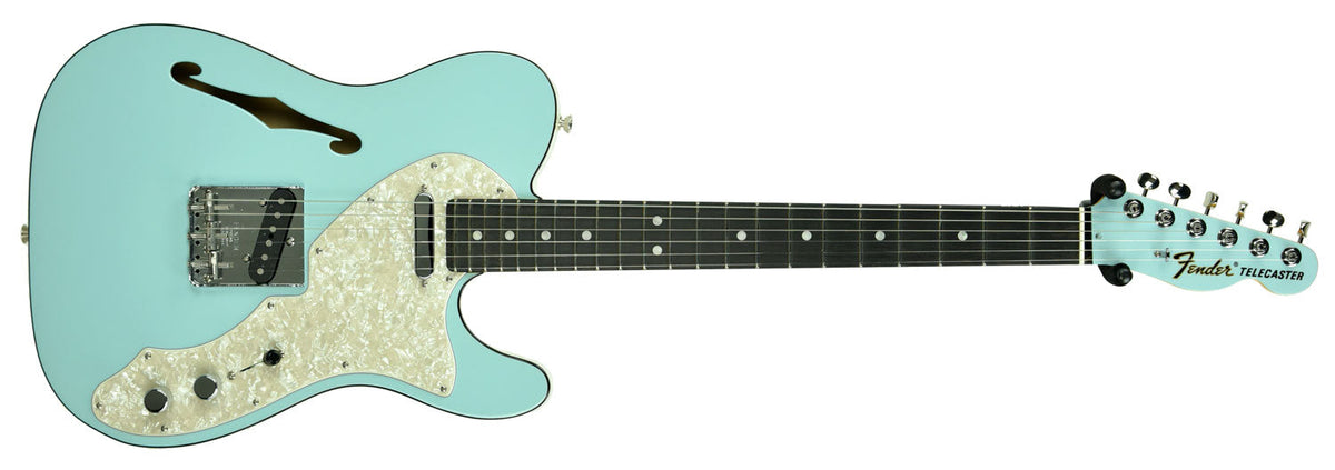 Fender 2019 Limited Edition Two-Tone Telecaster Thinline in Daphne Blue - White US19099876