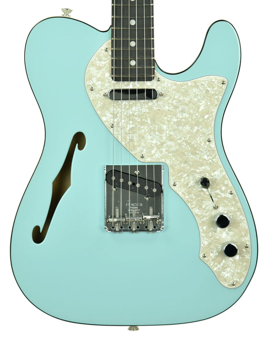 Fender 2019 Limited Edition Two-Tone Telecaster Thinline in Daphne Blue - White US19099876