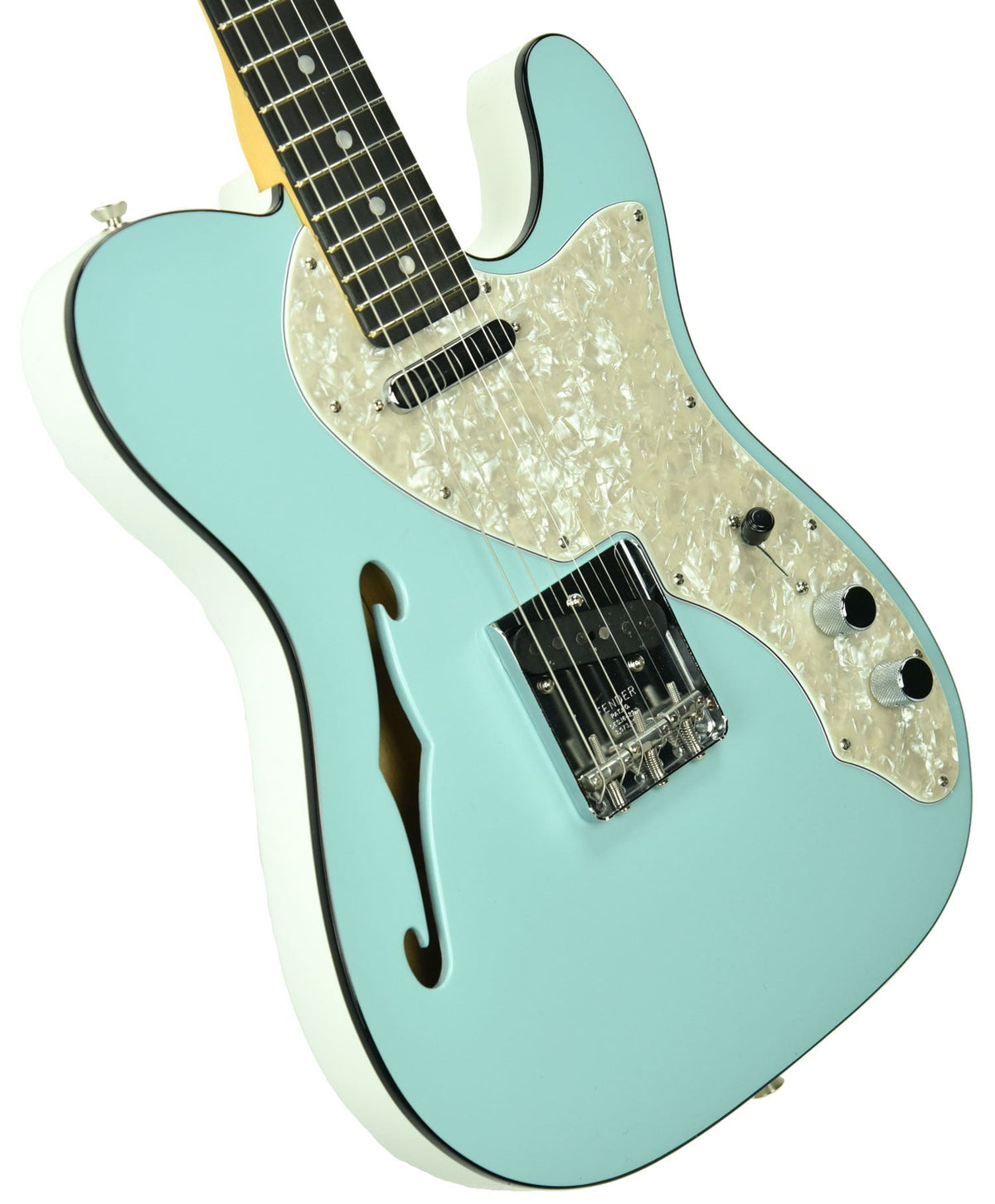 Fender 2019 Limited Edition Two-Tone Telecaster Thinline in Daphne Blue - White US19099876