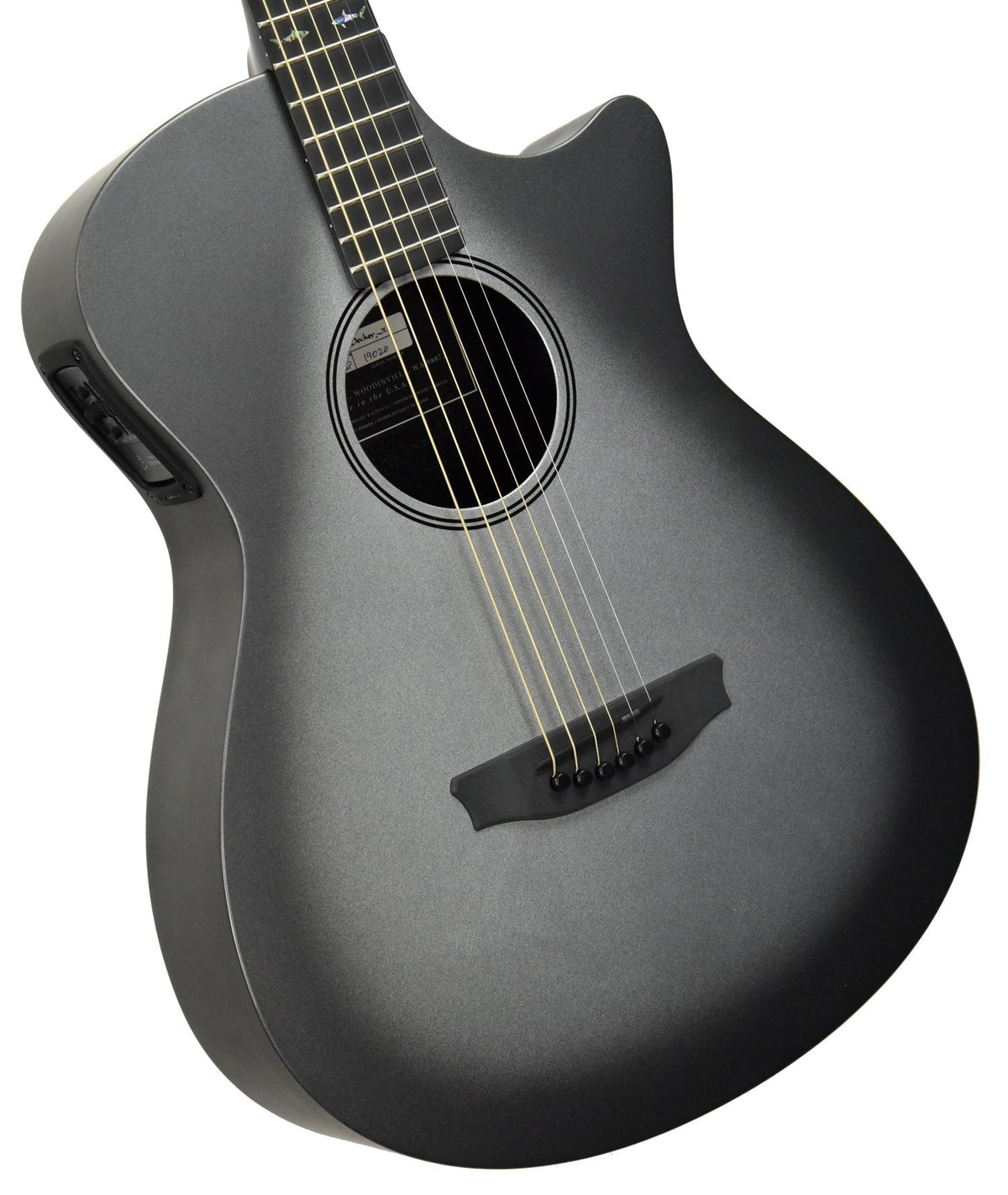 Rainsong CH-OM1000NS Carbon Fiber Acoustic Electric Silver Burst 19020