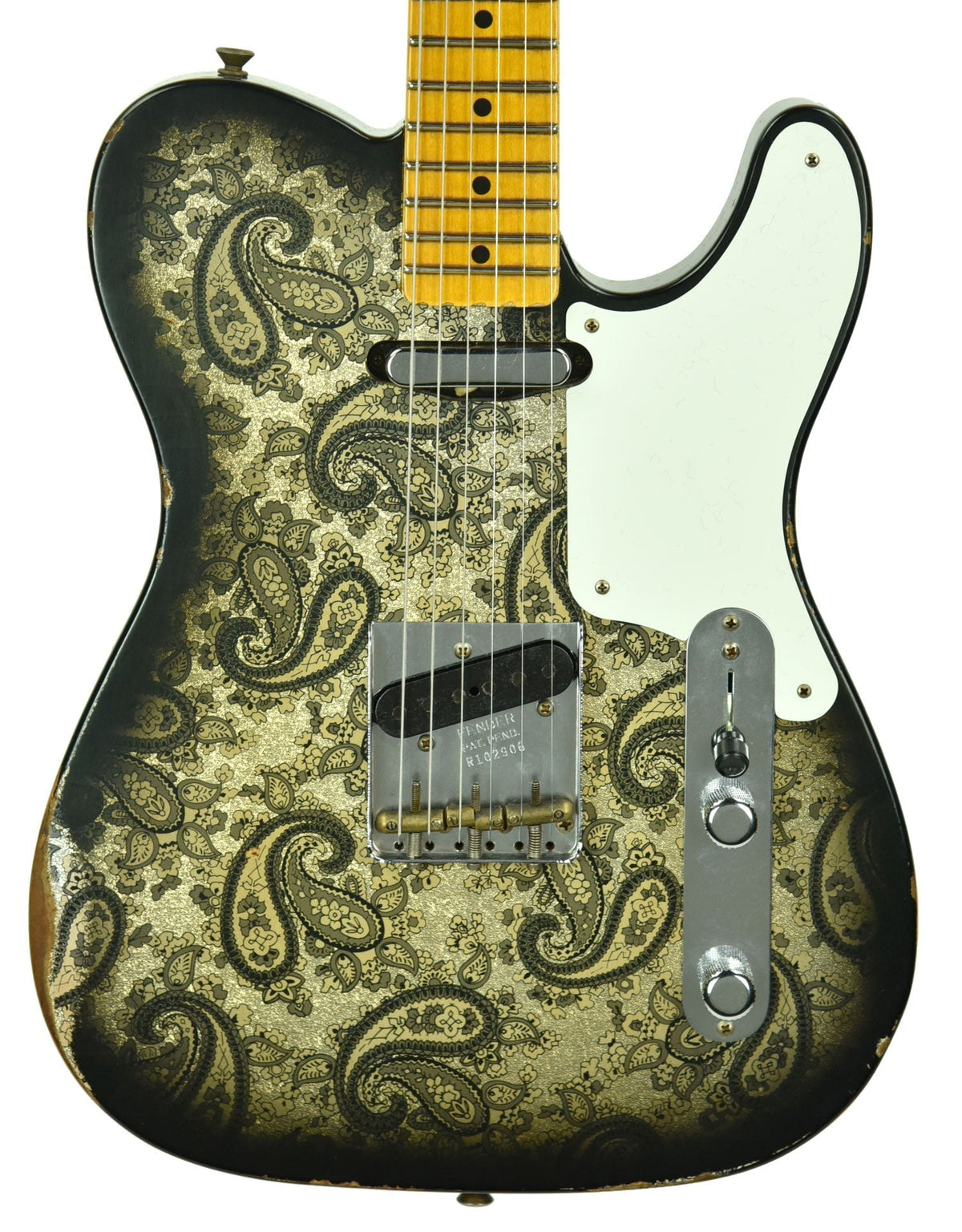 Fender Custom Shop LTD Roasted Pine Double Esquire Relic in Black Paisley R102906