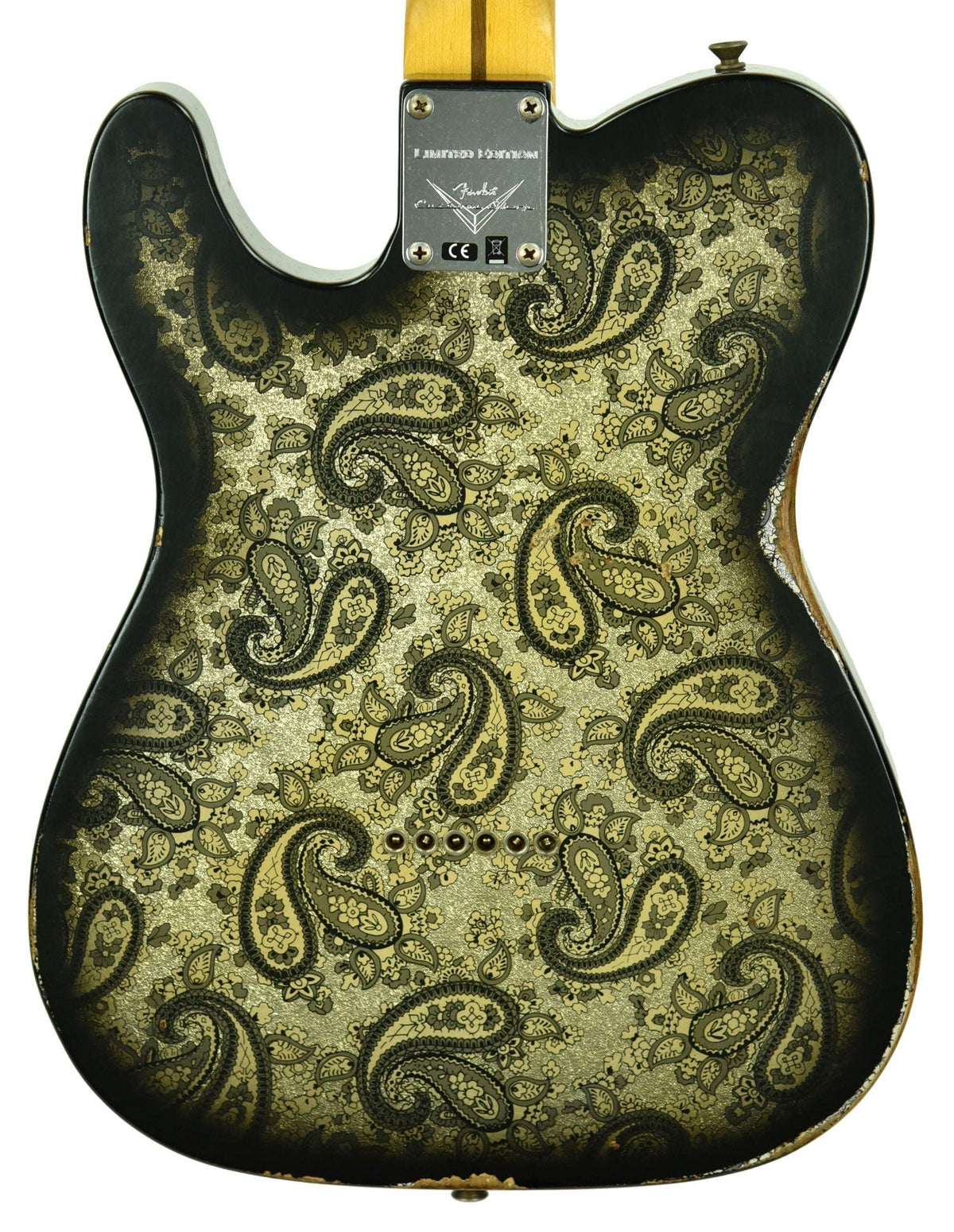 Fender Custom Shop LTD Roasted Pine Double Esquire Relic in Black Paisley R102906