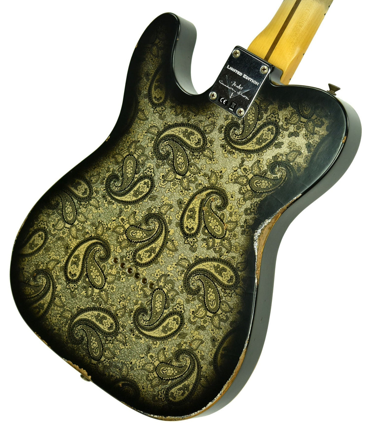 Fender Custom Shop LTD Roasted Pine Double Esquire Relic in Black Paisley R102906