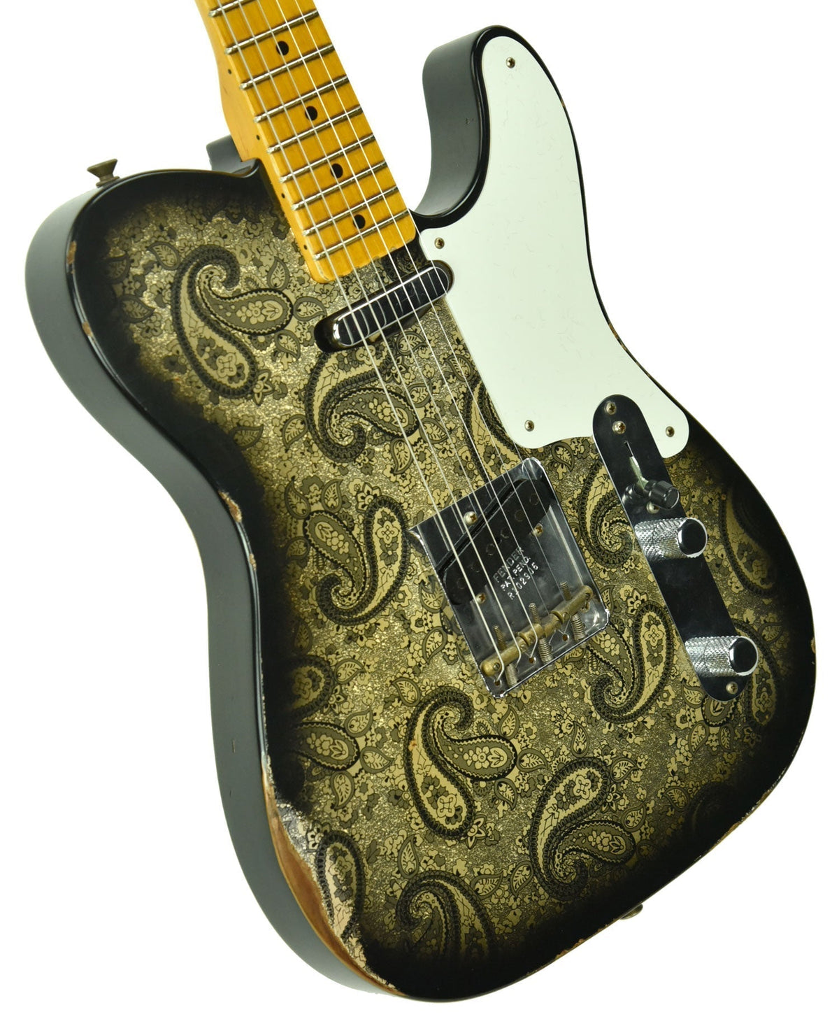 Fender Custom Shop LTD Roasted Pine Double Esquire Relic in Black Paisley R102906