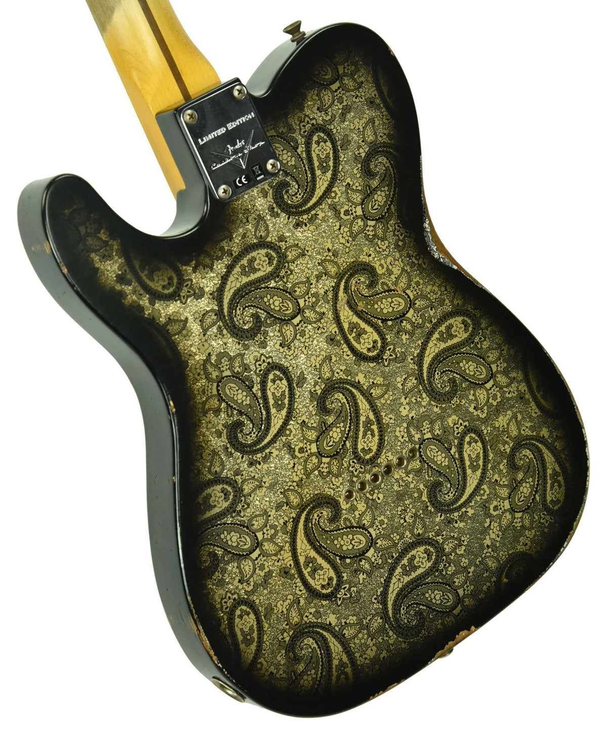 Fender Custom Shop LTD Roasted Pine Double Esquire Relic in Black Paisley R102906