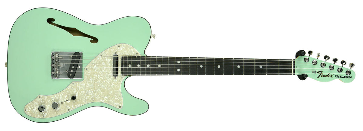 Fender 2019 Limited Edition Two-Tone Telecaster Thinline in Surf Green - White US19095994