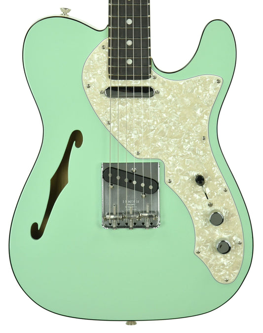 Fender 2019 Limited Edition Two-Tone Telecaster Thinline in Surf Green - White US19095994