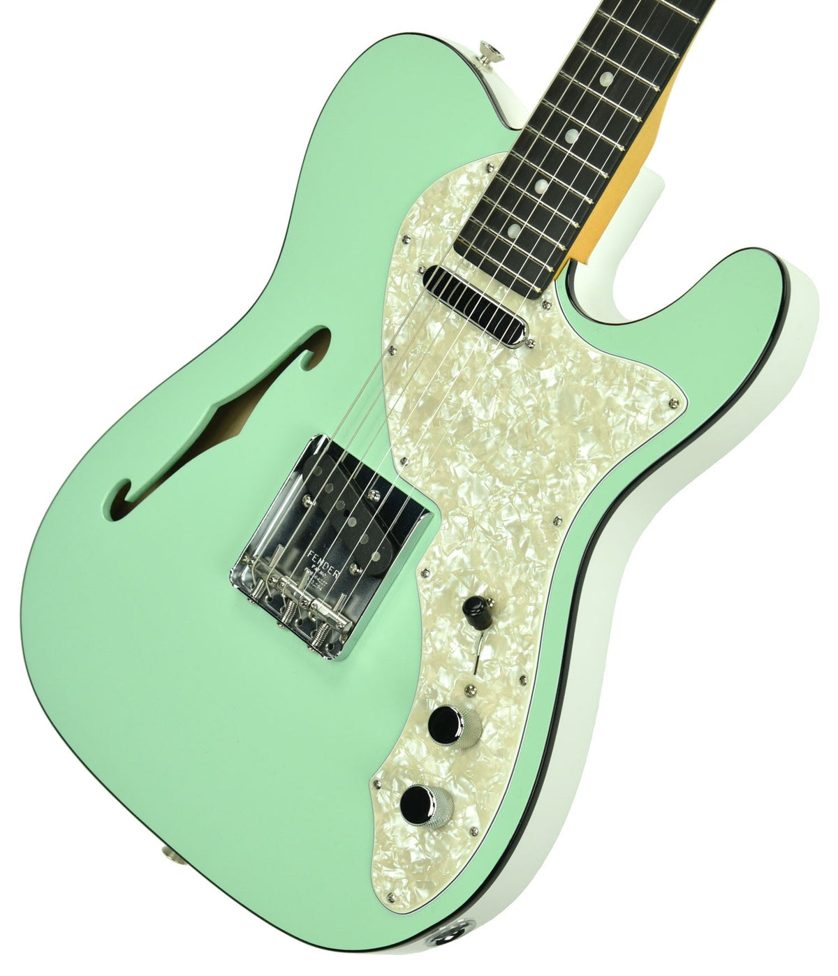 Fender 2019 Limited Edition Two-Tone Telecaster Thinline in Surf Green - White US19095994
