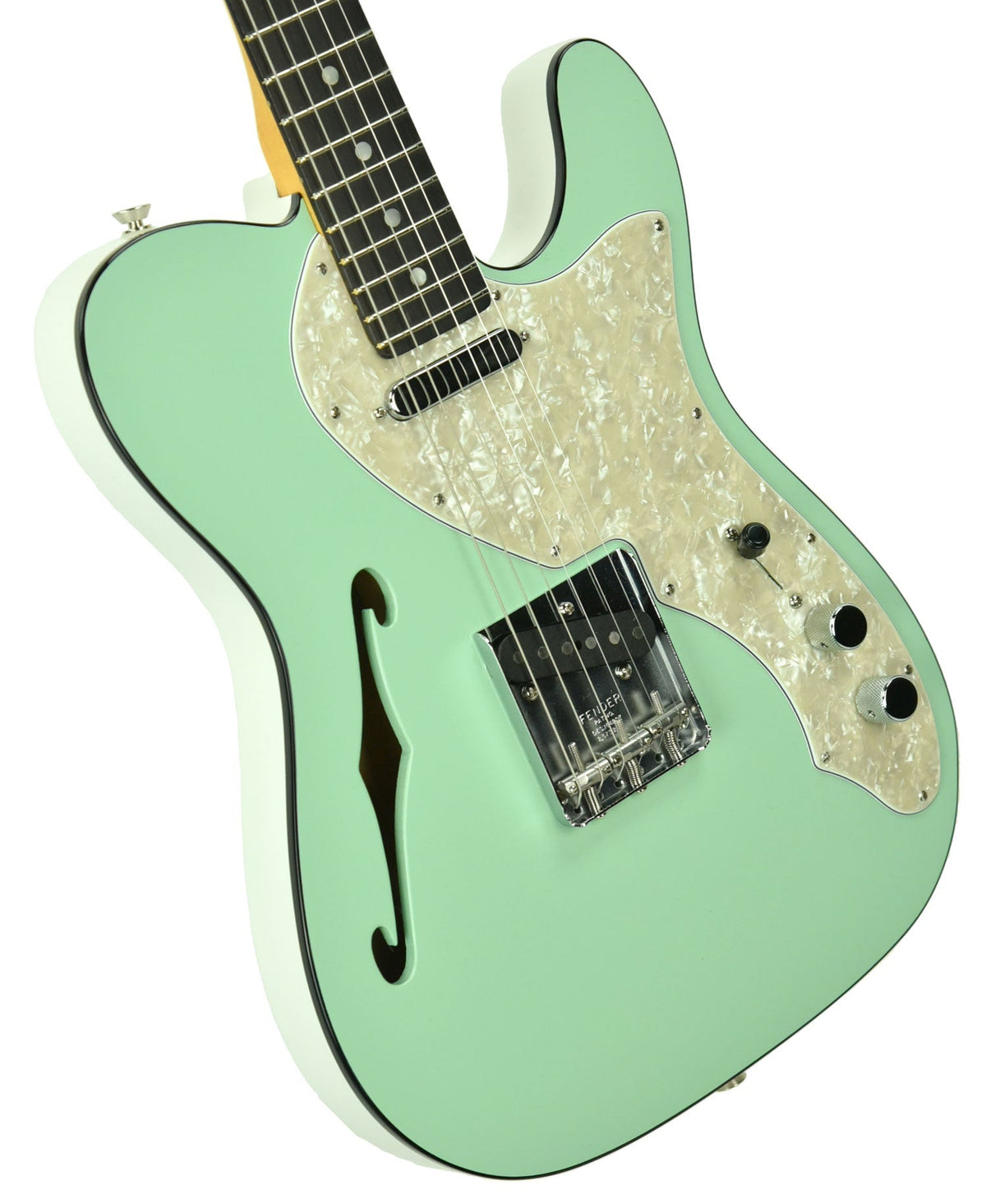 Fender 2019 Limited Edition Two-Tone Telecaster Thinline in Surf Green - White US19095994