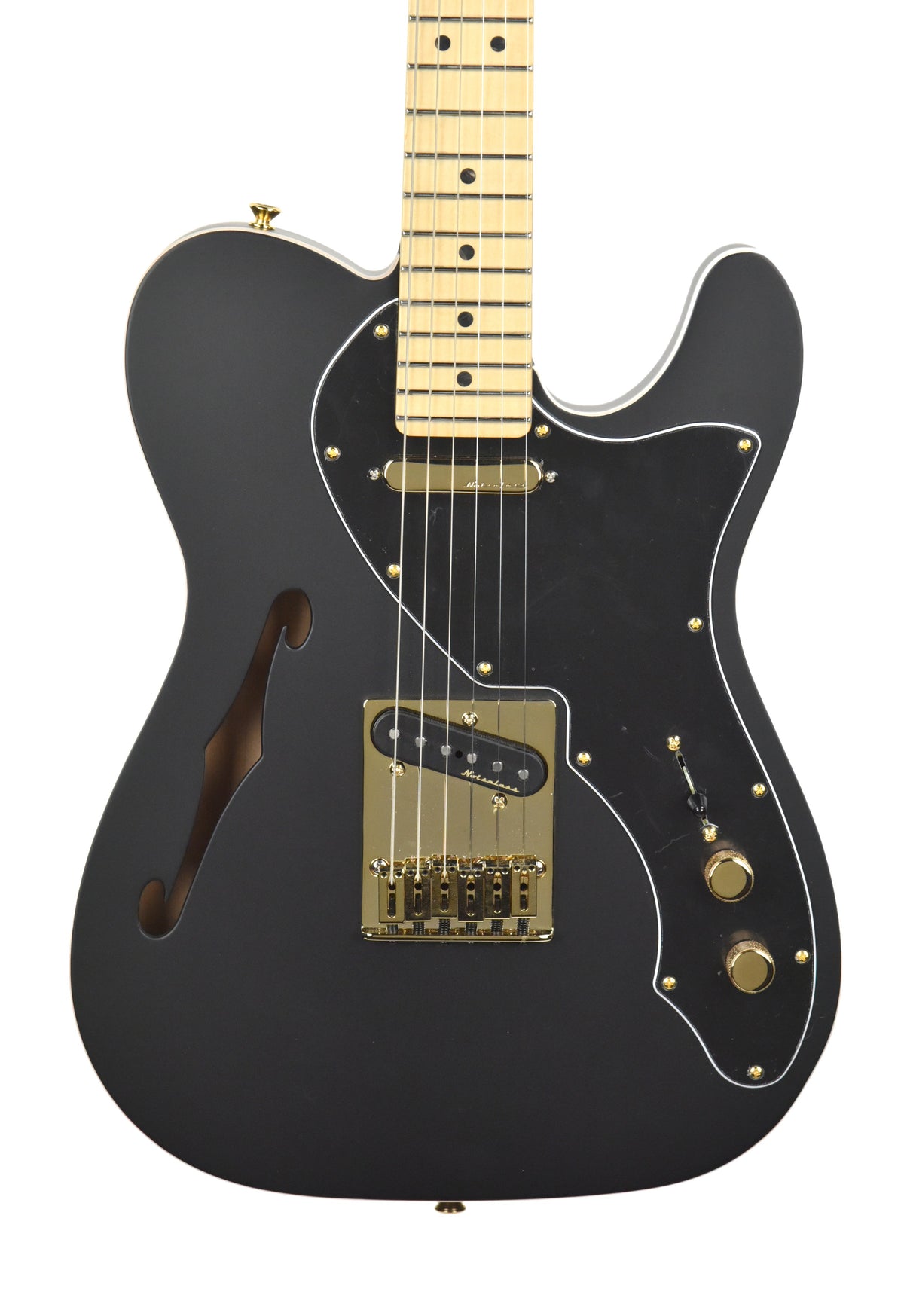 Fender LTD Deluxe Telecaster Thinline in Matte Black MX18194692