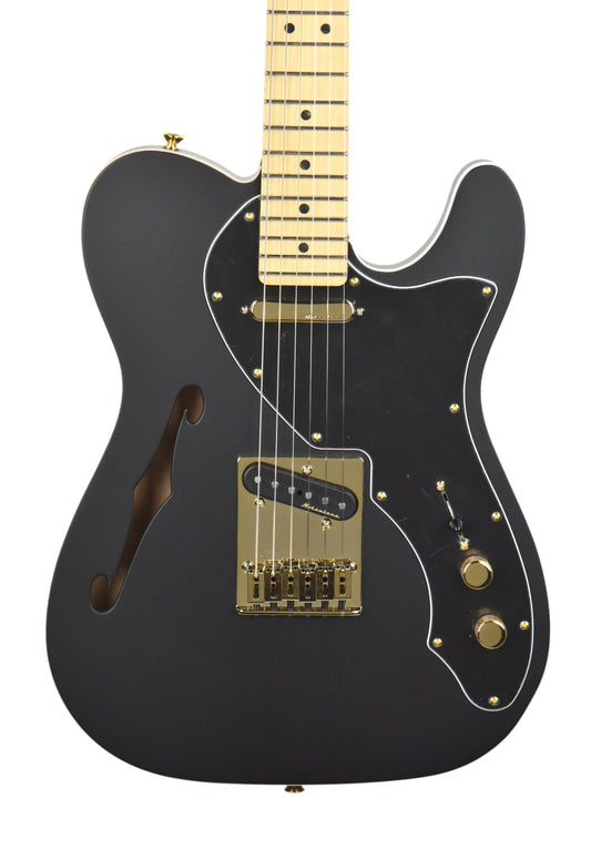 Fender LTD Deluxe Telecaster Thinline in Matte Black MX18194692
