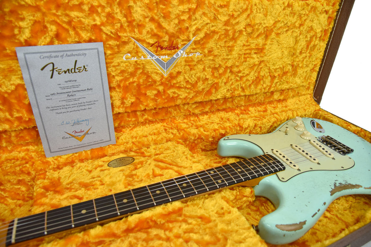 Fender Custom Shop 63 Stratocaster Heavy Relic in Surf Green R96972