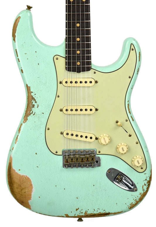 Fender Custom Shop 63 Stratocaster Heavy Relic in Surf Green R96972