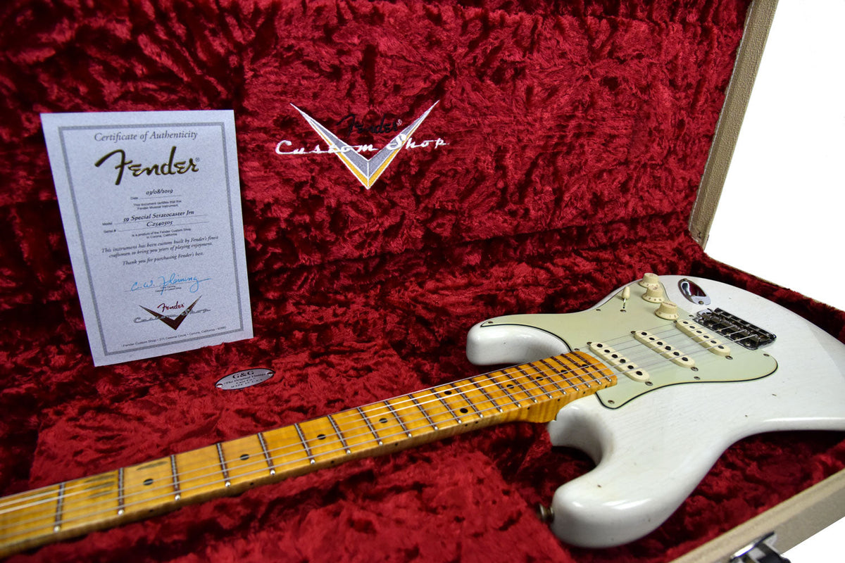 Fender Custom Shop 59 Special Stratocaster Relic Olympic White CZ540505