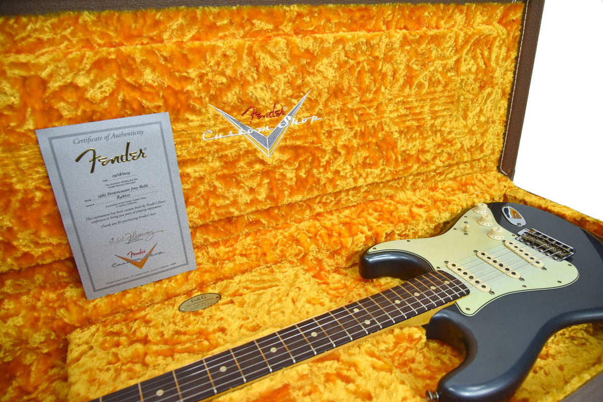Fender Custom Shop 63 Stratocaster Journeyman Relic Charcoal Frost R98677