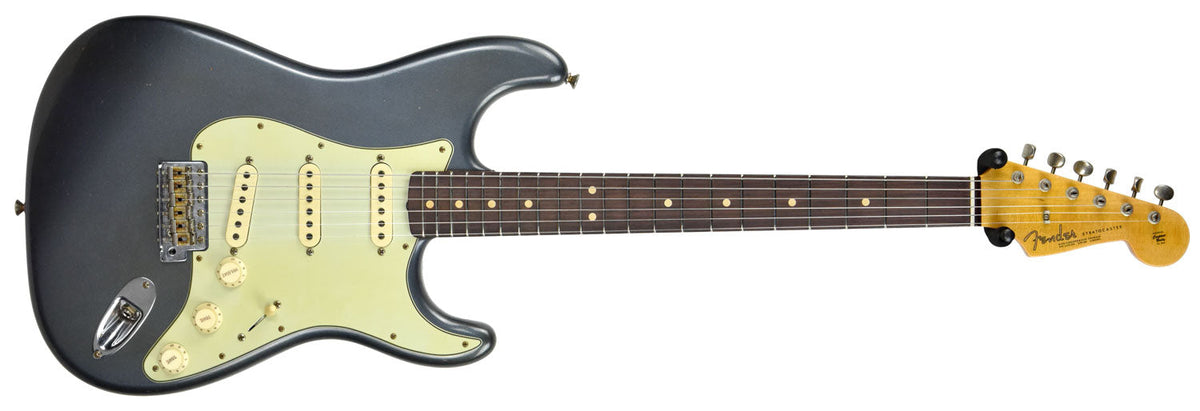 Fender Custom Shop 63 Stratocaster Journeyman Relic Charcoal Frost R98677