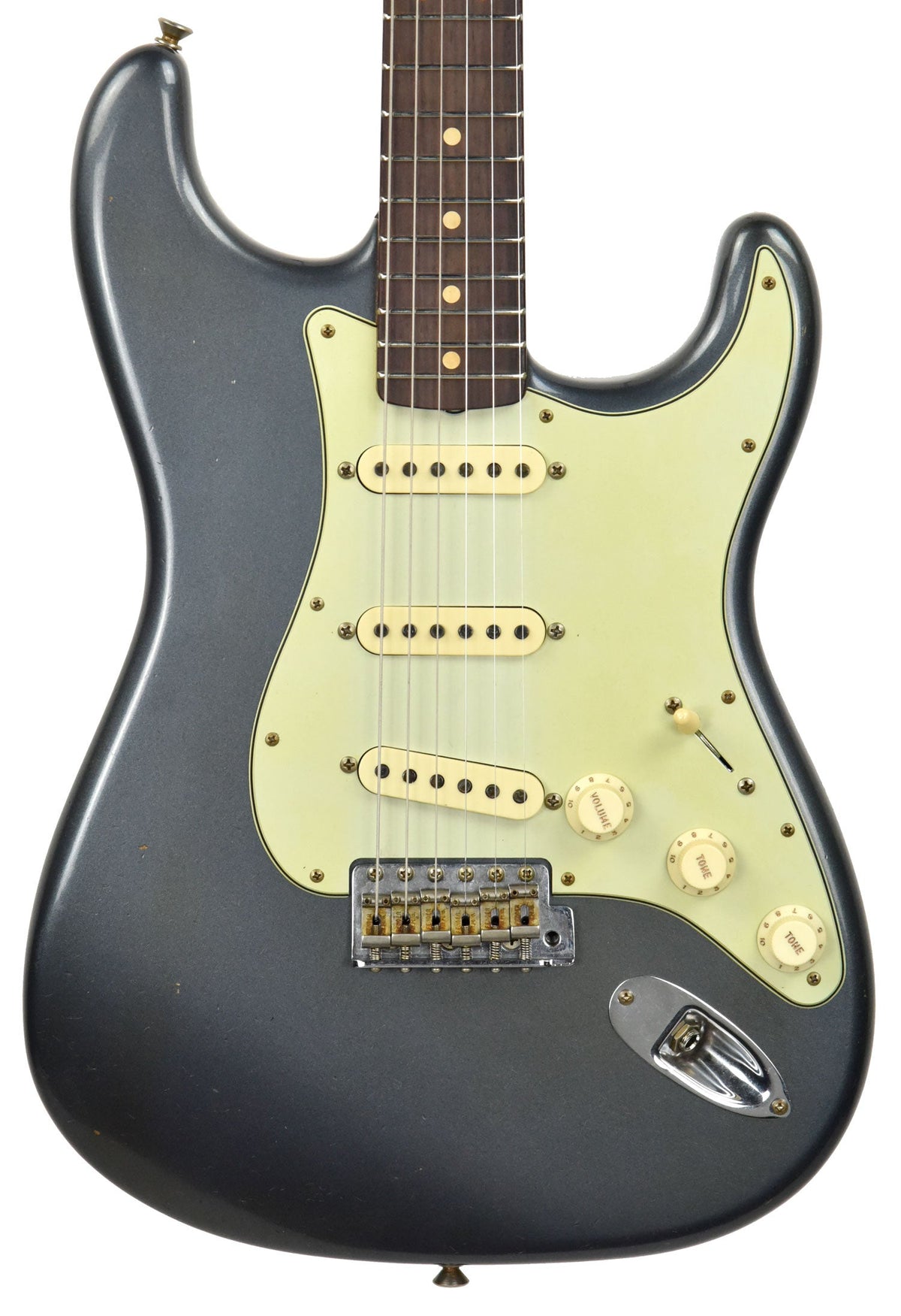 Fender Custom Shop 63 Stratocaster Journeyman Relic Charcoal Frost R98677