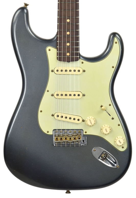 Fender Custom Shop 63 Stratocaster Journeyman Relic Charcoal Frost R98677