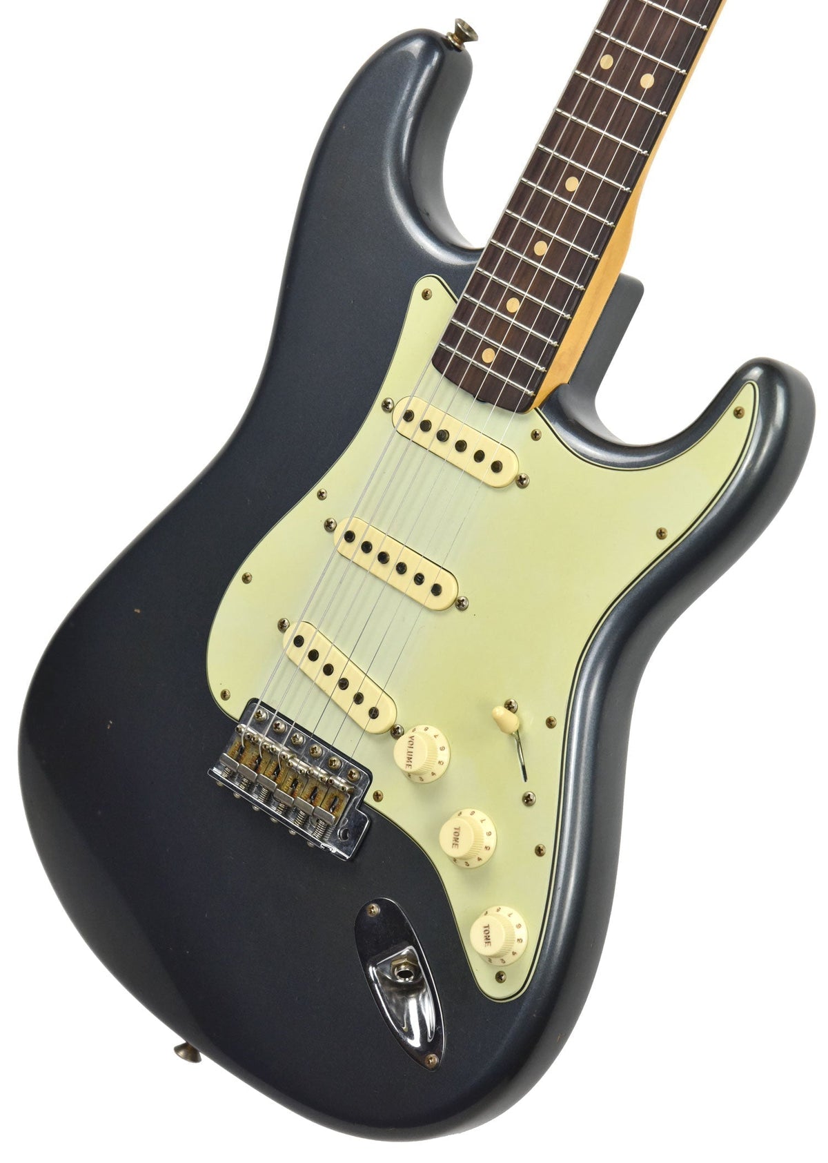 Fender Custom Shop 63 Stratocaster Journeyman Relic Charcoal Frost R98677