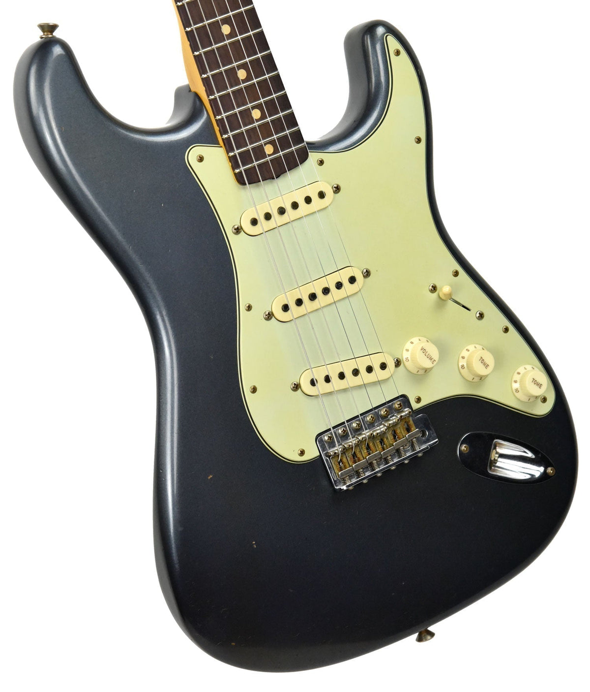 Fender Custom Shop 63 Stratocaster Journeyman Relic Charcoal Frost R98677