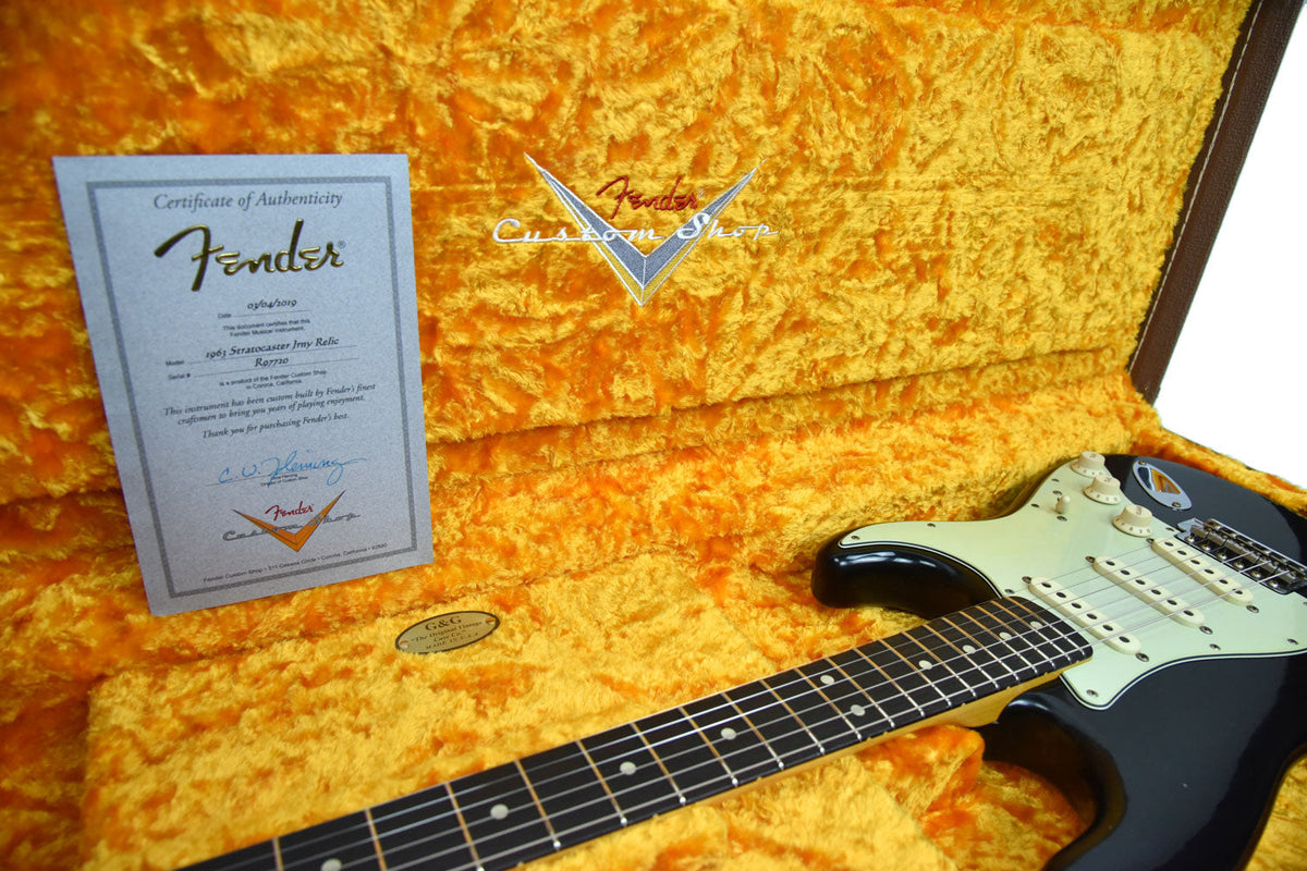 Fender Custom Shop 63 Stratocaster Journeyman Relic Black R97720