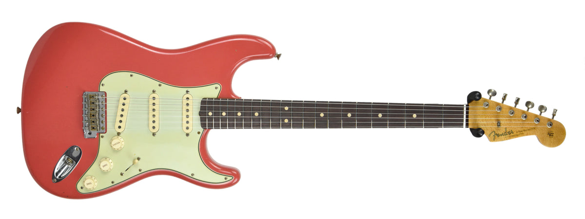 Fender Custom Shop 63 Stratocaster Journeyman Relic Fiesta Red R96941
