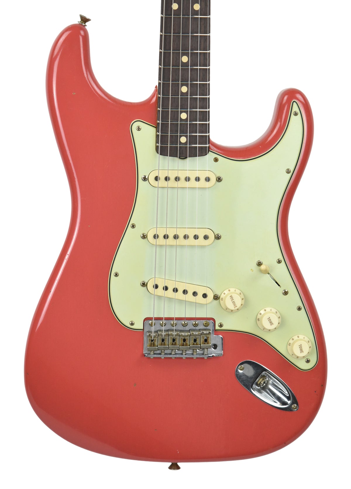 Fender Custom Shop 63 Stratocaster Journeyman Relic Fiesta Red R96941