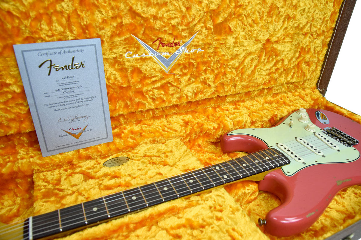 Fender Custom Shop 61 Stratocaster Relic Fiesta Red cz538552