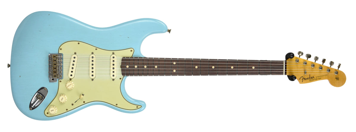 Fender Custom Shop 63 Stratocaster Journeyman Relic Daphe Blue R96660