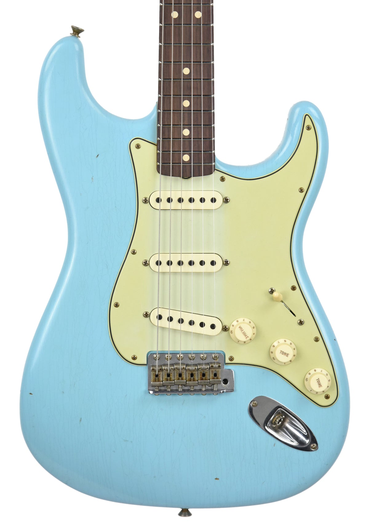 Fender Custom Shop 63 Stratocaster Journeyman Relic Daphe Blue R96660