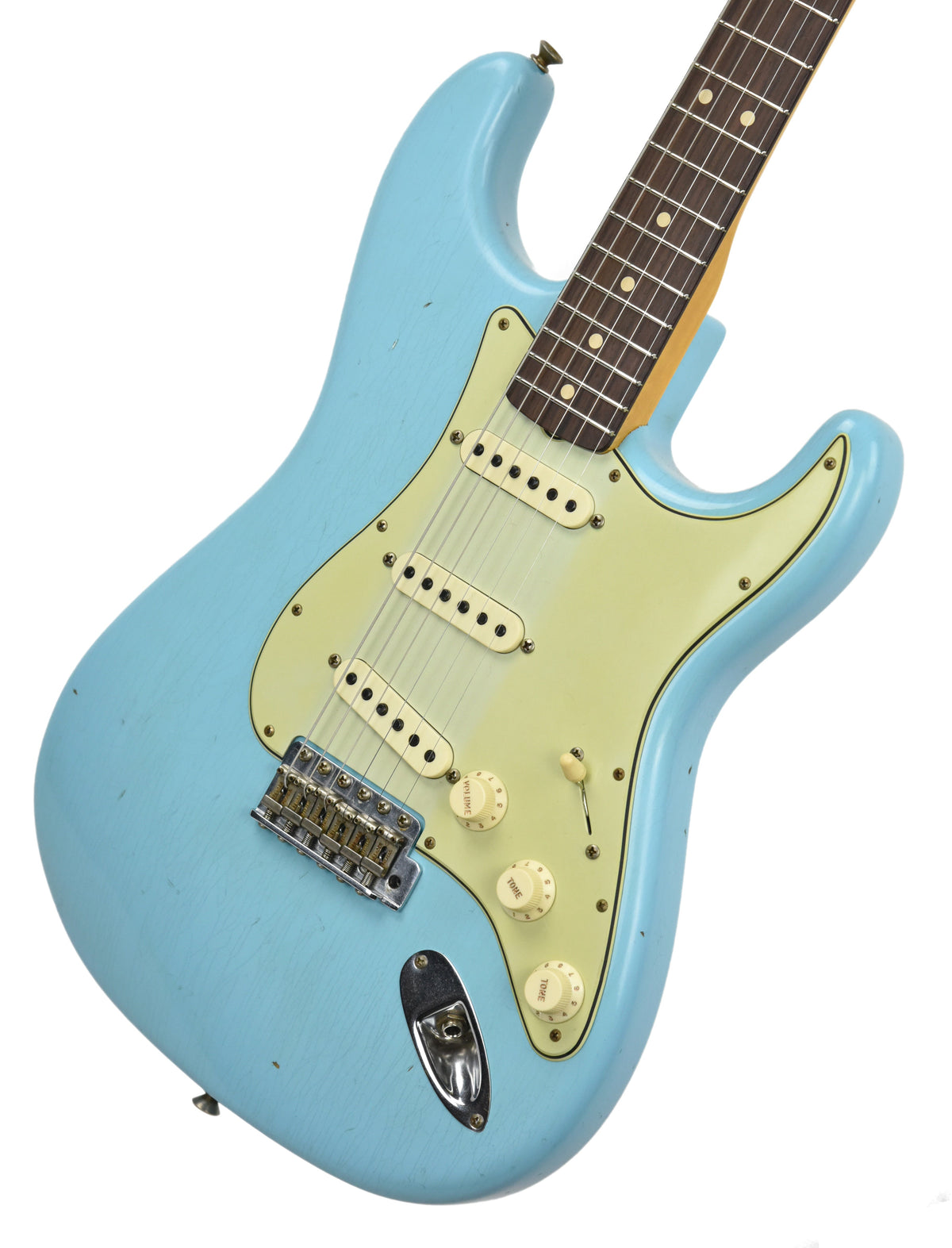 Fender Custom Shop 63 Stratocaster Journeyman Relic Daphe Blue R96660
