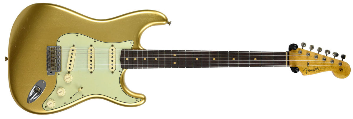 Fender Custom Shop 63 Stratocaster Journeyman Relic Aztec Gold R95464