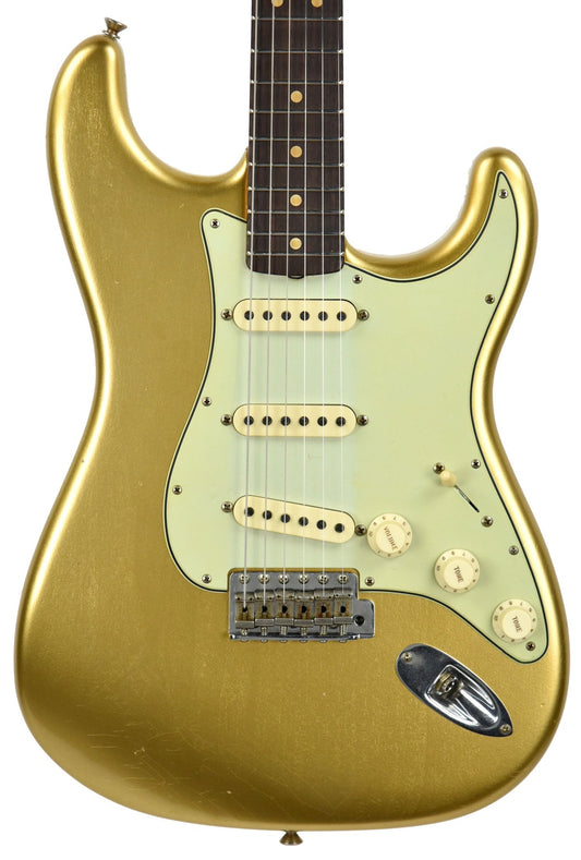 Fender Custom Shop 63 Stratocaster Journeyman Relic Aztec Gold R95464