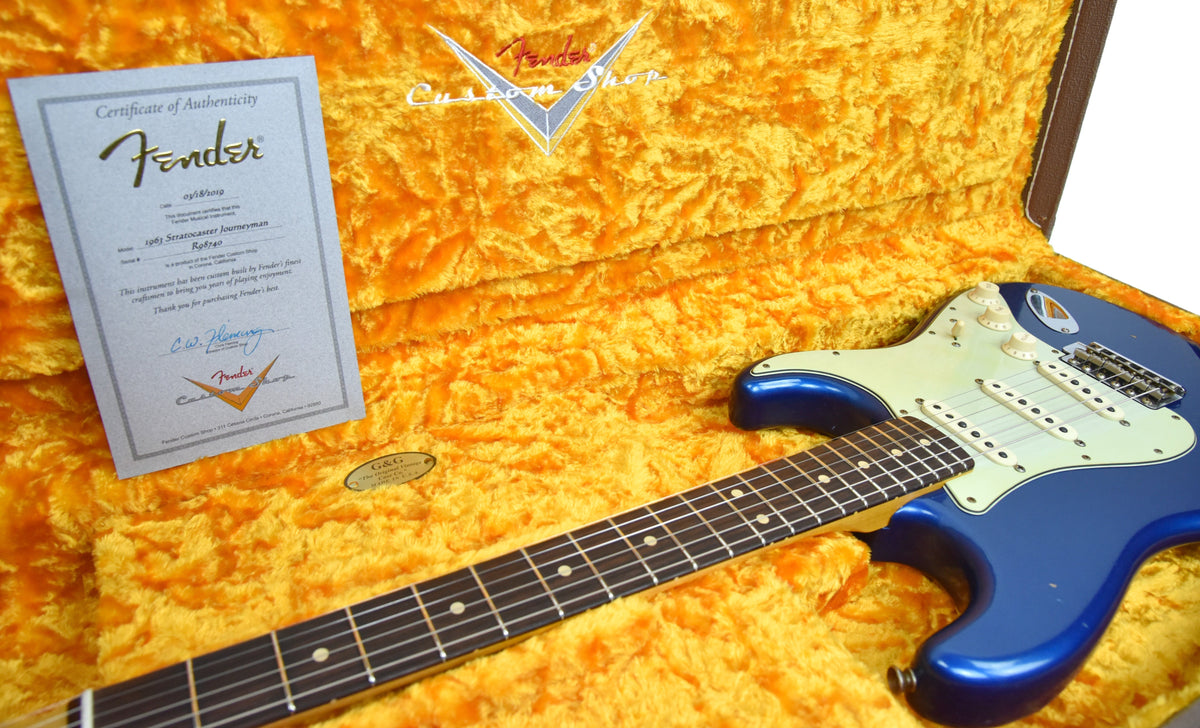 Fender Custom Shop 63 Stratocaster Journeyman Relic Aqua Marine Metallic R98740