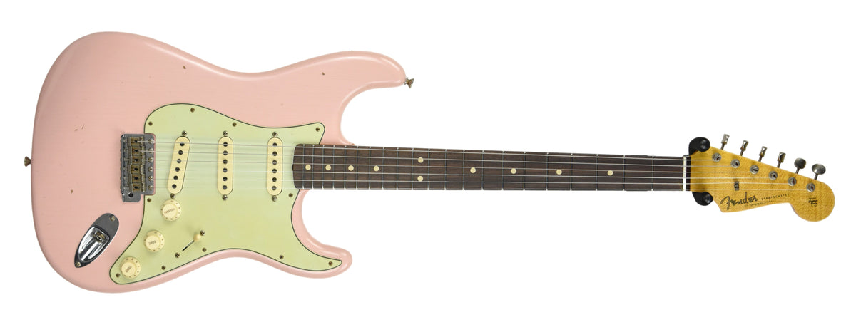 Fender Custom Shop 63 Stratocaster Journeyman Relic Shell Pink R96910