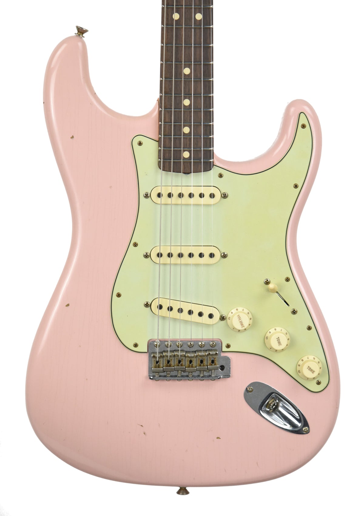 Fender Custom Shop 63 Stratocaster Journeyman Relic Shell Pink R96910