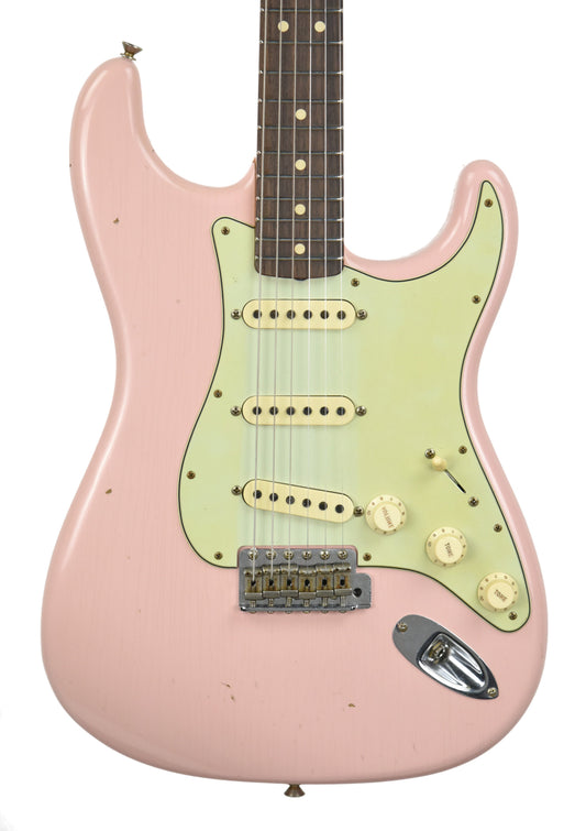 Fender Custom Shop 63 Stratocaster Journeyman Relic Shell Pink R96910