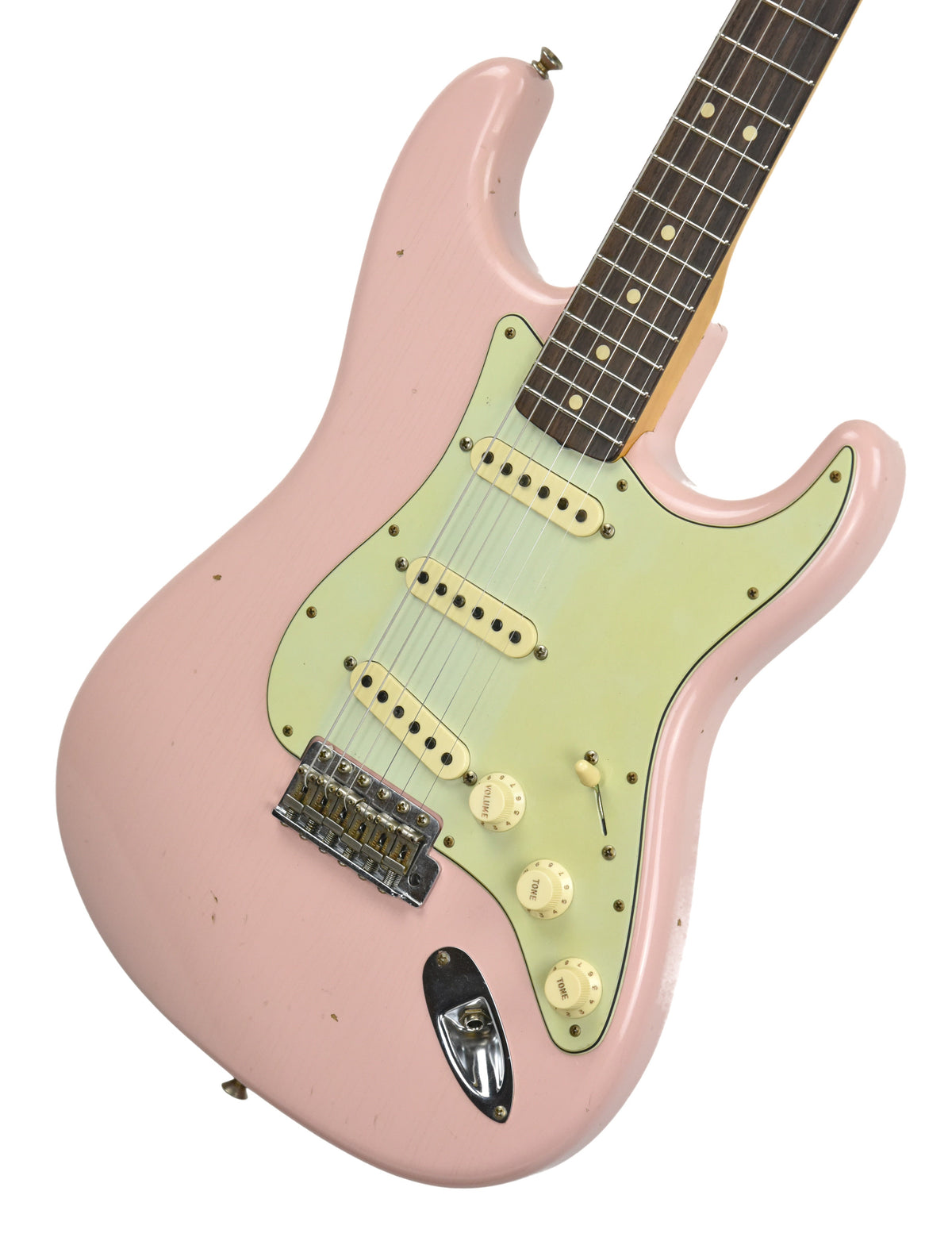 Fender Custom Shop 63 Stratocaster Journeyman Relic Shell Pink R96910