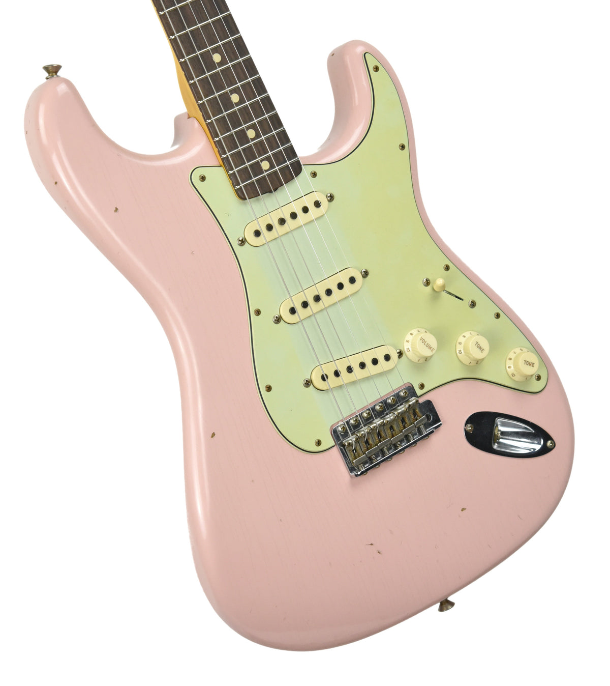 Fender Custom Shop 63 Stratocaster Journeyman Relic Shell Pink R96910