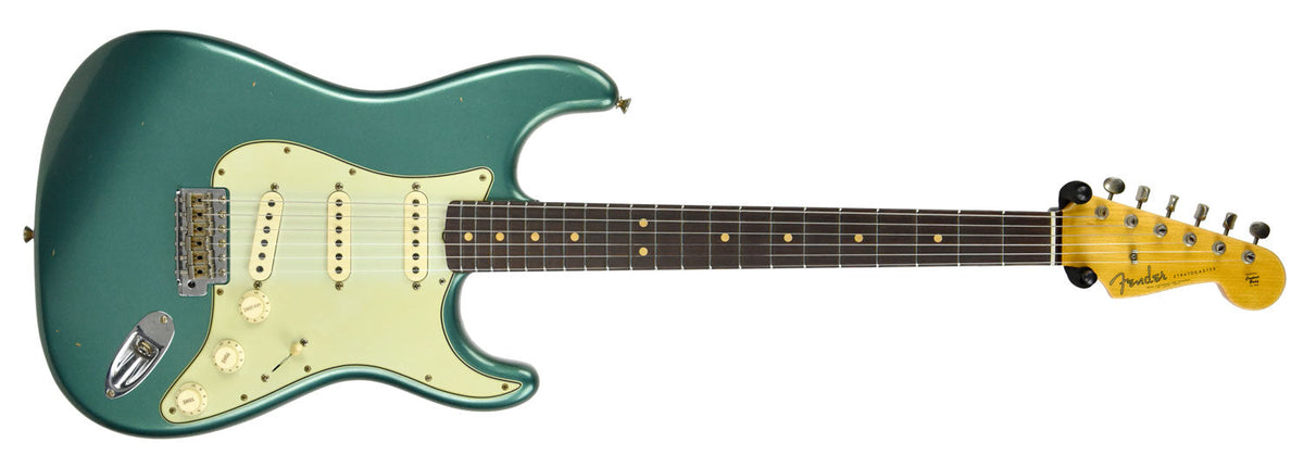 Fender Custom Shop 63 Stratocaster Journeyman Relic Sherwood Green Metallic R95579