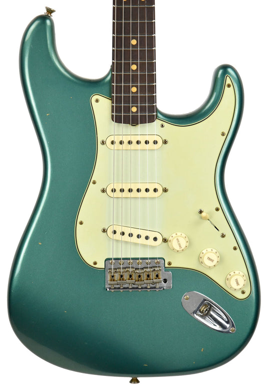Fender Custom Shop 63 Stratocaster Journeyman Relic Sherwood Green Metallic R95579