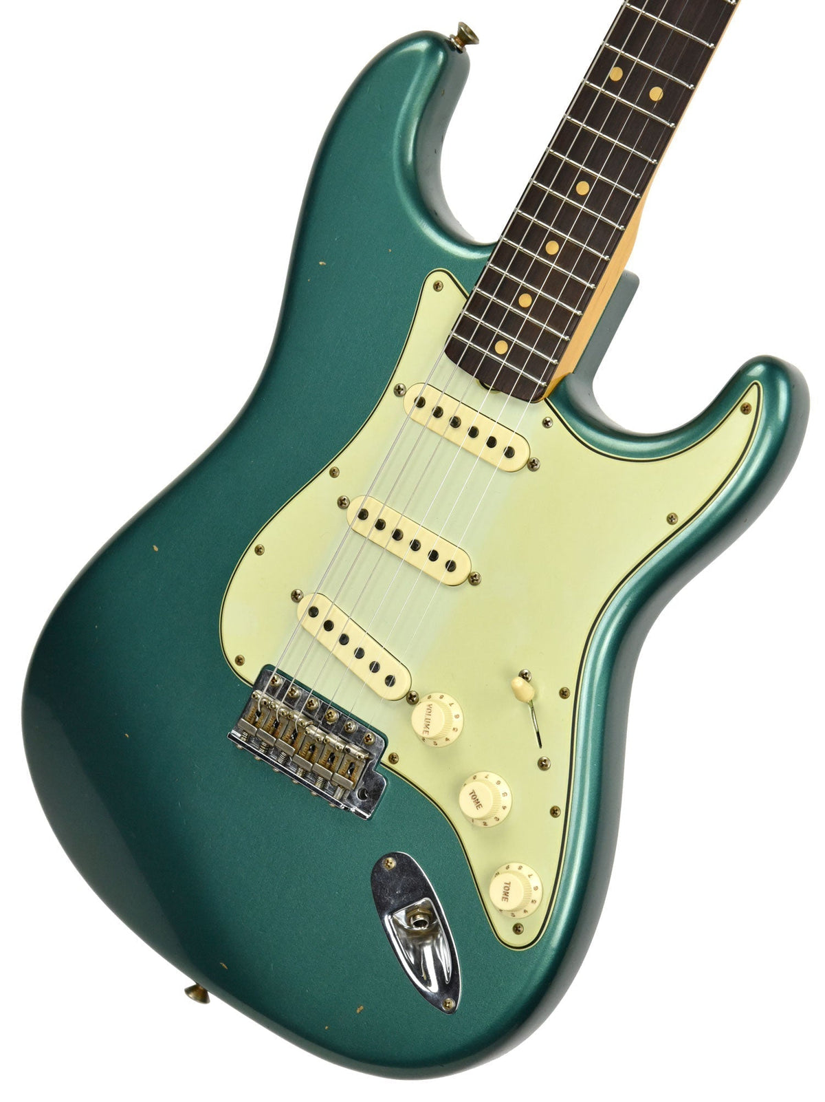 Fender Custom Shop 63 Stratocaster Journeyman Relic Sherwood Green Metallic R95579