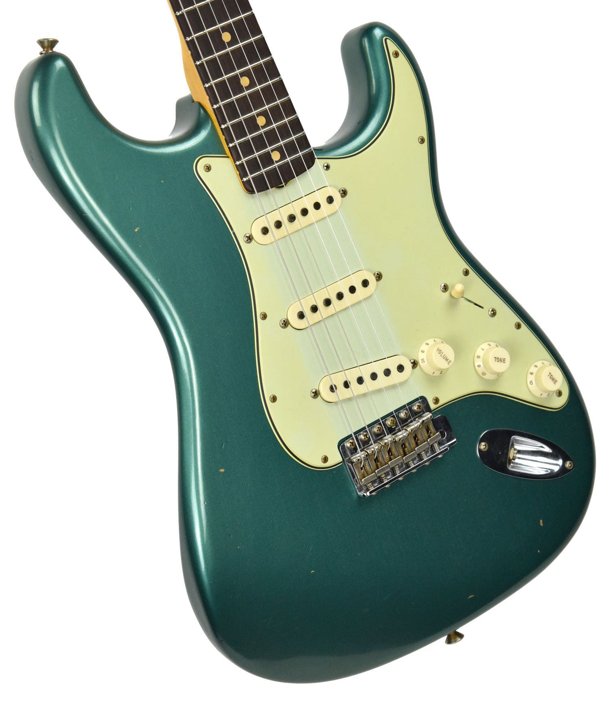 Fender Custom Shop 63 Stratocaster Journeyman Relic Sherwood Green Metallic R95579