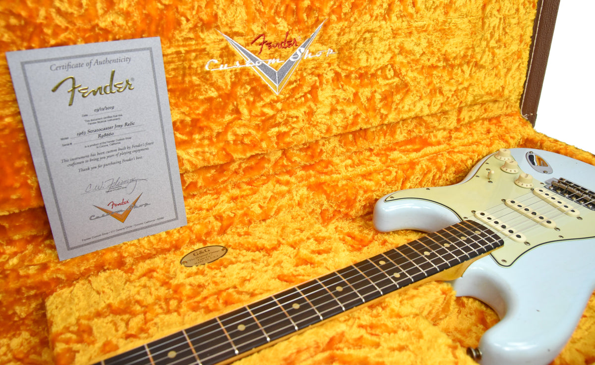 Fender Custom Shop 63 Stratocaster Journeyman Relic Sonic Blue R98660