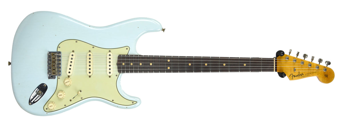 Fender Custom Shop 63 Stratocaster Journeyman Relic Sonic Blue R98660