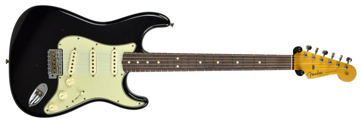 Fender Custom Shop 63 Stratocaster Journeyman Relic Black R98156