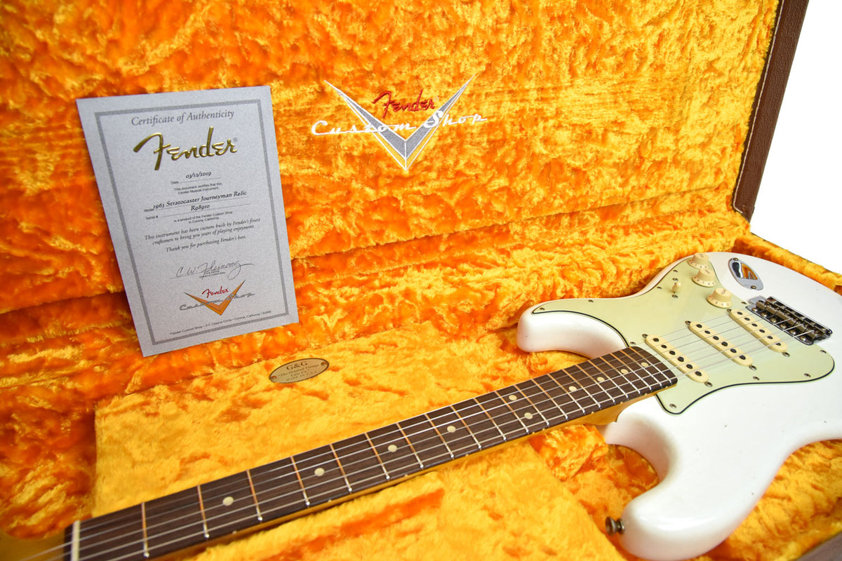 Fender Custom Shop 63 Stratocaster Journeyman Relic Olympic White